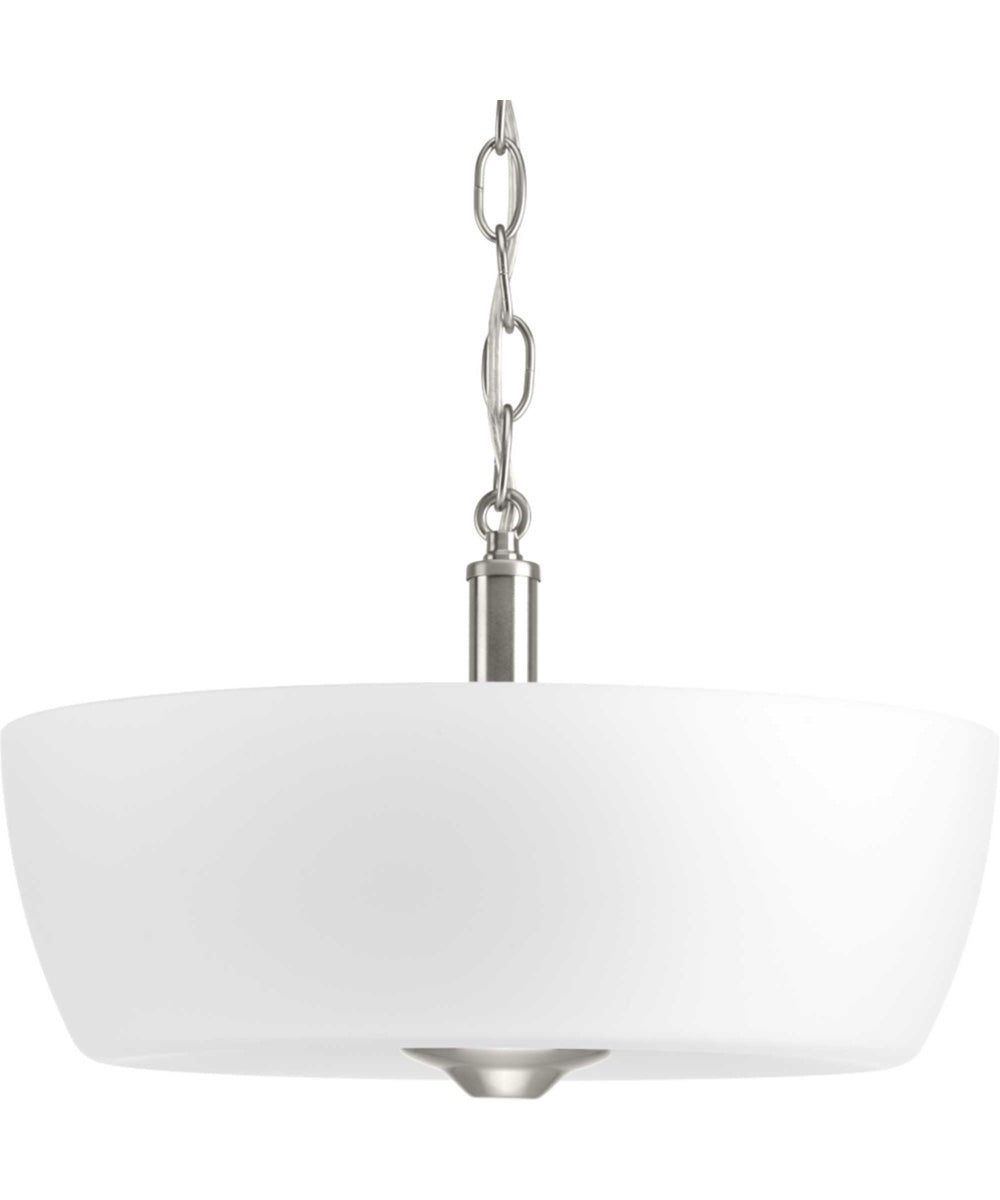 Leap 2-Light 14" Semi-Flush Mount Brushed Nickel