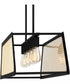Syrah Medium 5-light Island Light Matte Black