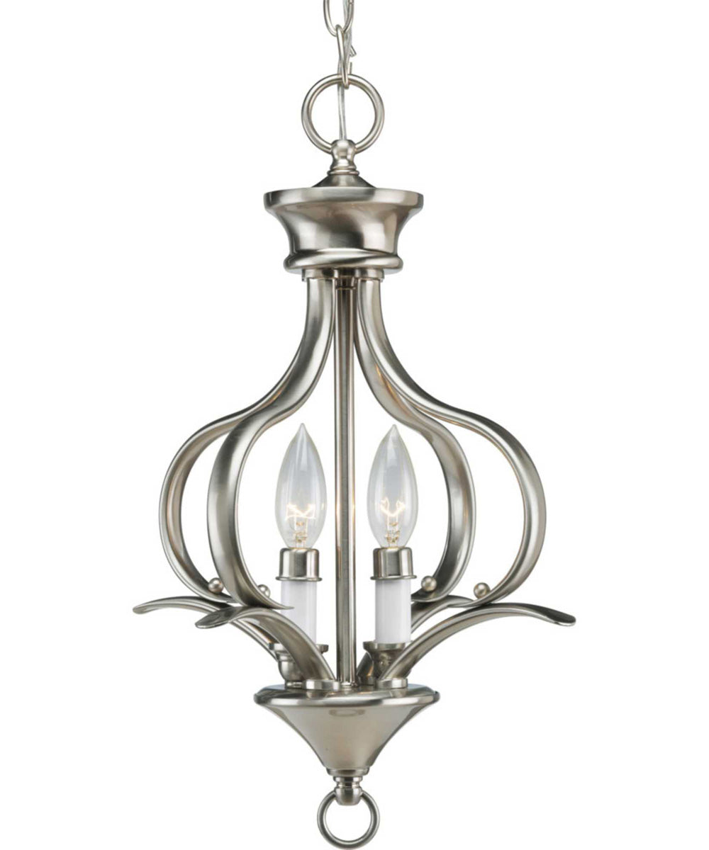 Trinity 2-Light Foyer Pendant Brushed Nickel