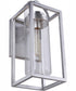 Neo 1-Light Outdoor Wall Lantern Satin Aluminum