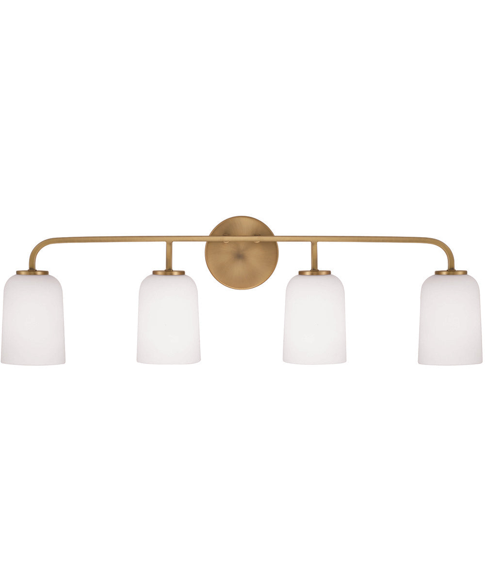 Lawson 4-Light Vanity Aged Brass
