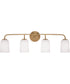 Lawson 4-Light Vanity Aged Brass