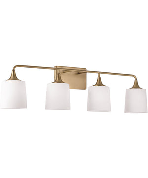 Presley 4-Light Vanity Aged Brass
