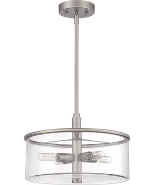 Hailie 4-Light Pendant Satin Nickel
