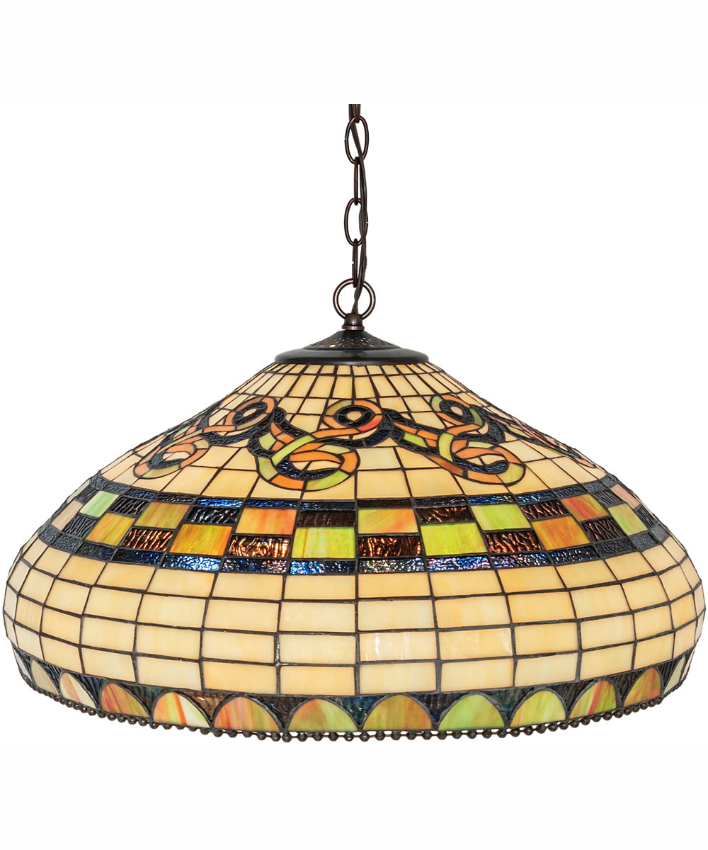 23" Wide Tiffany Edwardian Pendant