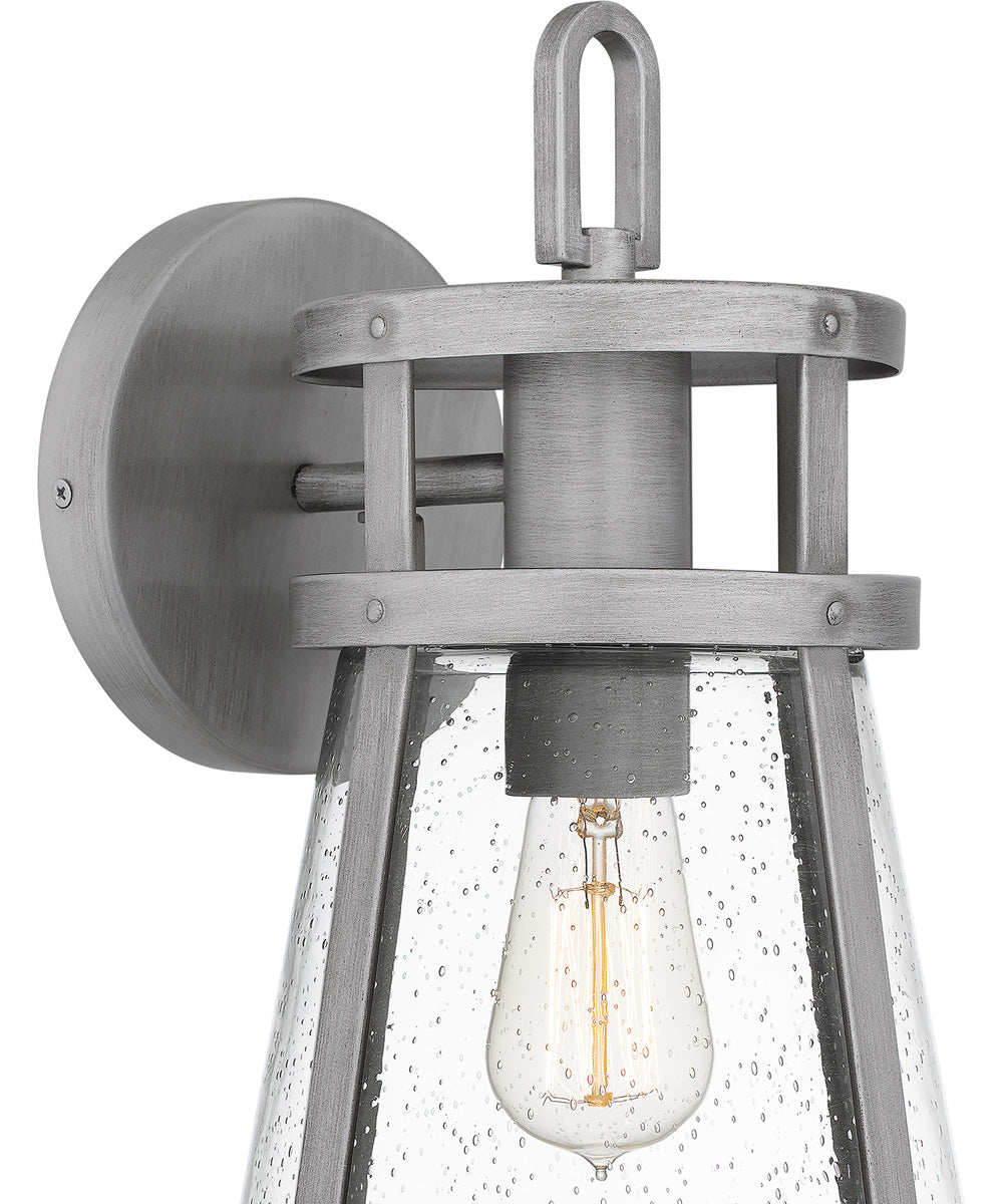 Barber Large 1-light Outdoor Wall Light Antique Coastal Armour Aluminum Brushed Aluminum