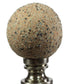 Ceramic Sand Ball Lamp Finial Antique Base 2.2"h (35mm ball)