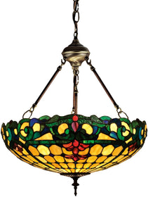 18"W Duffner & Kimberly Colonial Inverted Pendant.603