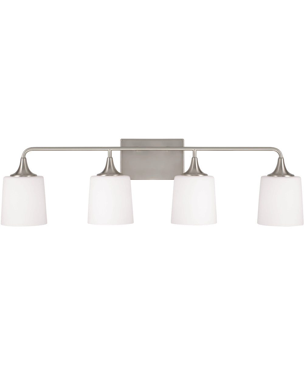Presley 4-Light Vanity Brushed Nickel