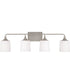 Presley 4-Light Vanity Brushed Nickel