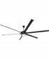114" Prost 1-Light Indoor/Outdoor Ceiling Fan Flat Black
