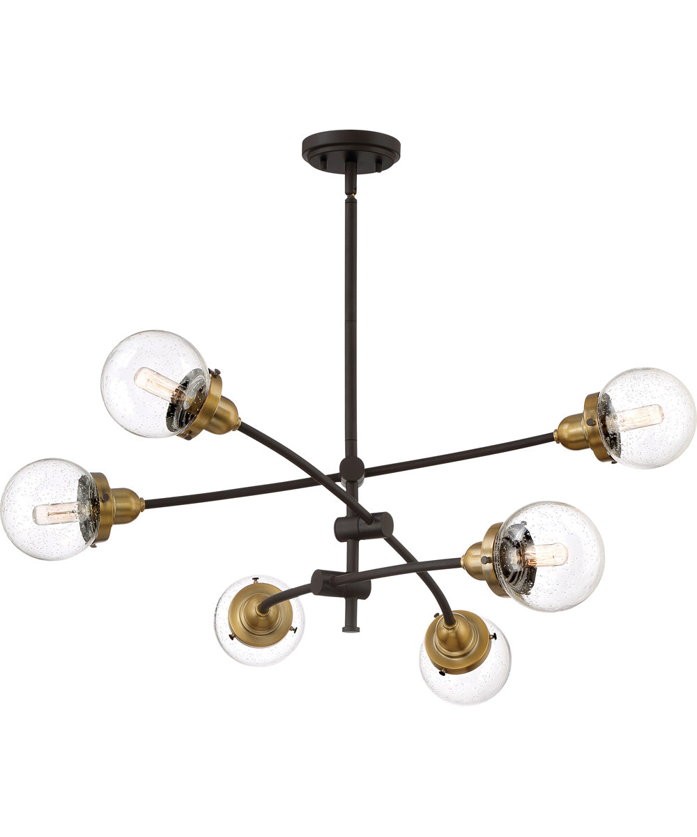 Trance 6-light Chandelier Western Bronze