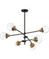 Trance 6-light Chandelier Western Bronze