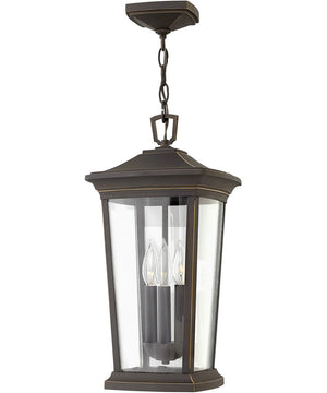 Bromley 3-Light LED Large Outdoor Hanging Lantern in Oil Rubbed Bronze
