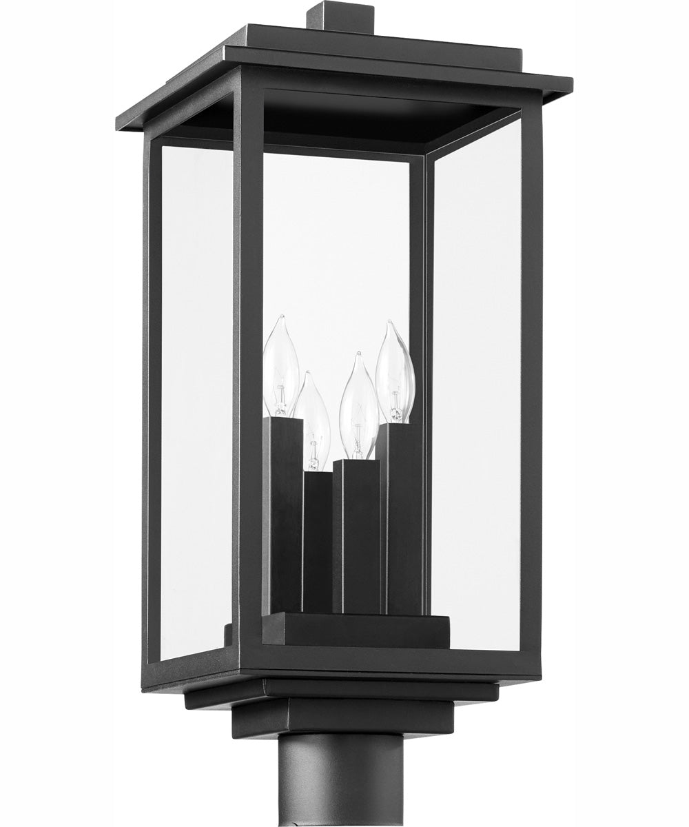 Westerly 4-light Post Textured Black