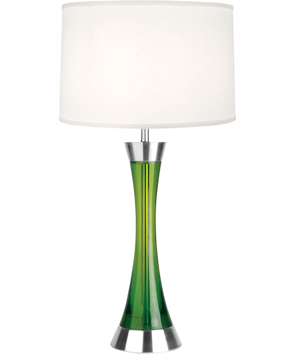 Sunderland 1-Light Table Lamp Ps/Green Body/Light Beige Fabric