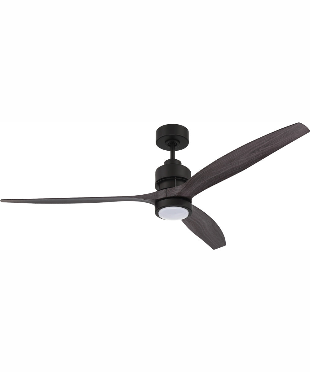 60" Sonnet 1-Light Ceiling Fan Flat Black