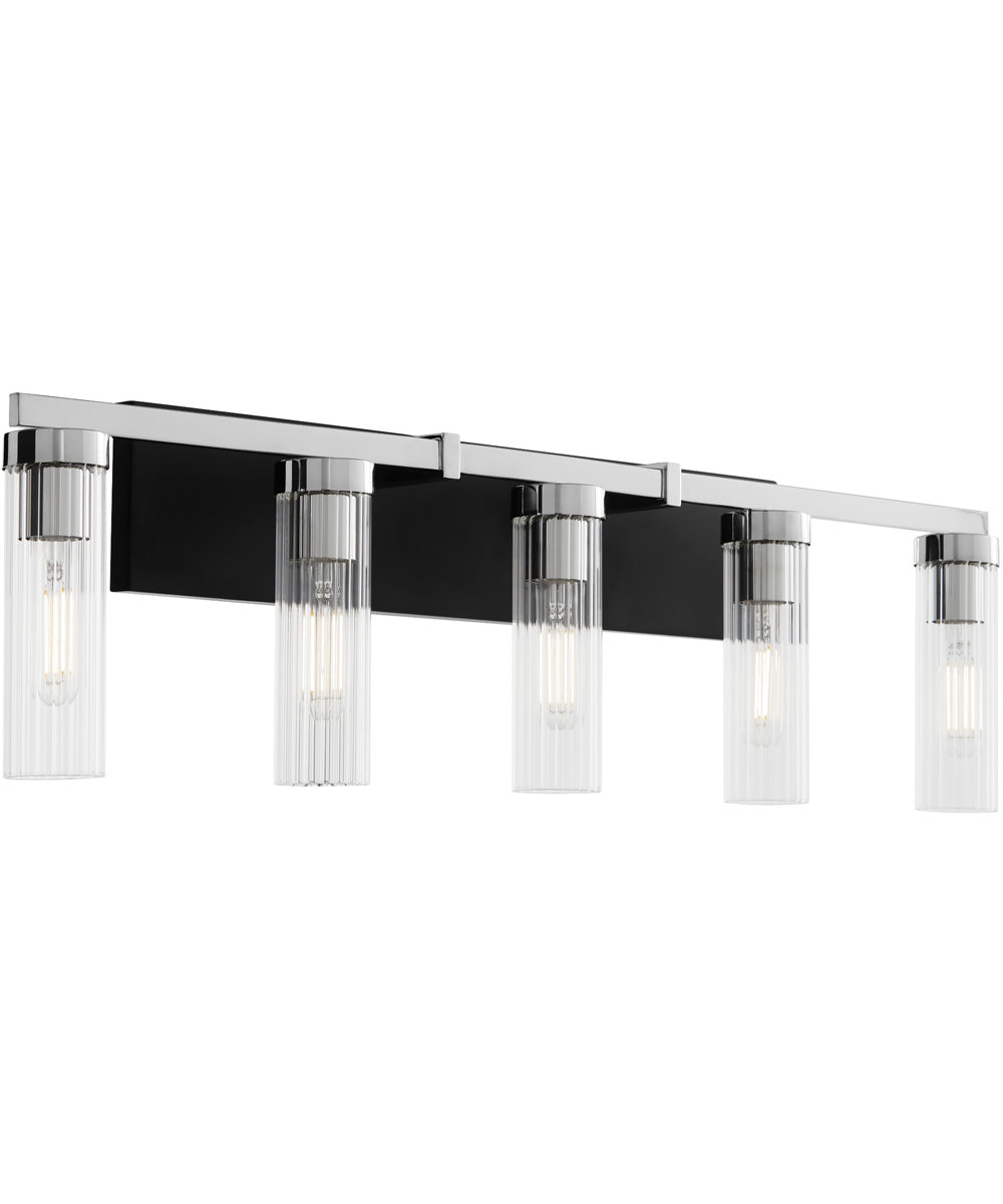Kilbey 5-light Bath Vanity Light Matte Black