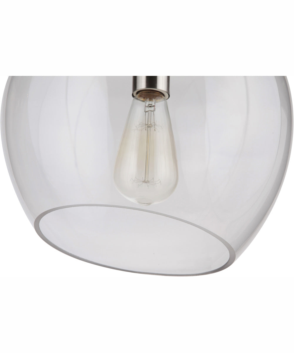 Pendant 1-Light Pendant Brushed Polished Nickel
