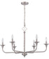 Jolenne 6-Light Chandelier Brushed Polished Nickel