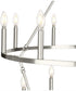 Gilliam Fifteen-Light New Traditional Chandelier Brushed Nickel