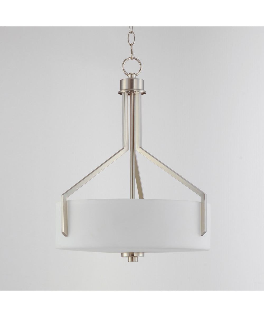Dart 3-Light Pendant Satin Nickel