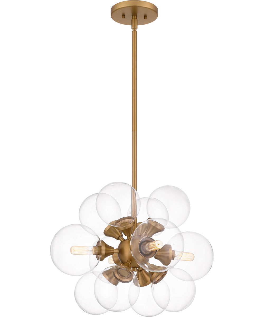 Glinda 4-light Pendant Brushed Weathered Brass
