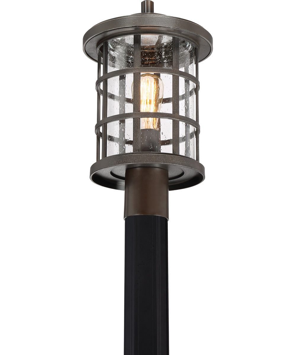 Crusade Large 1-light Outdoor Post Light  Coastal Armour Palladian Bronze