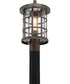 Crusade Large 1-light Outdoor Post Light  Coastal Armour Palladian Bronze