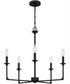Prescott 5-light Chandelier Matte Black