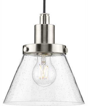 Hinton 1-Light Modern Farmhouse Pendant Brushed Nickel