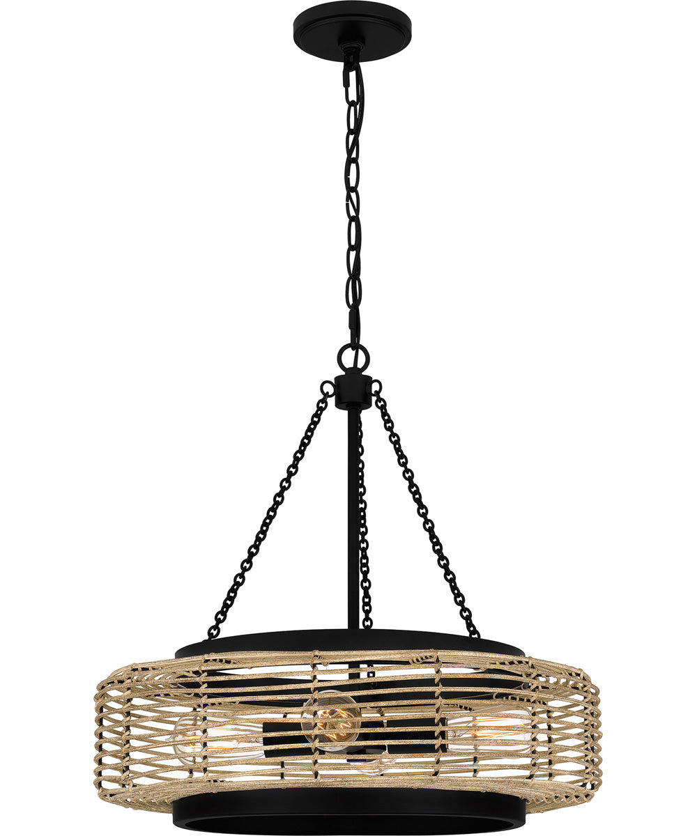Quoizel Pendant 4-light Pendant Matte Black