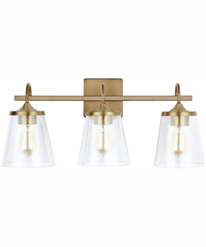 Jayne 3-Light Vanity Aged Brass