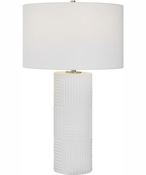Patchwork White Table Lamp