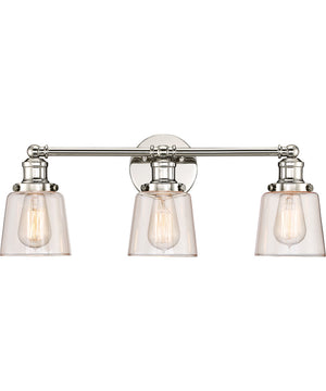 Union Large 3-light Bath Light Polished Nickel