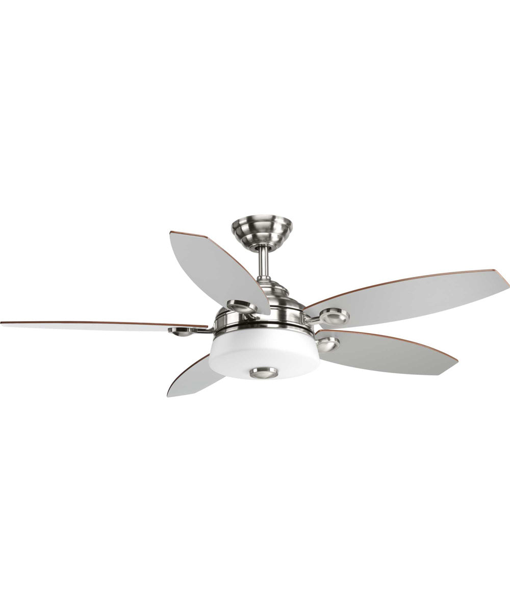 Graceful 54" 5 Blade Fan w/ LED Light Brushed Nickel