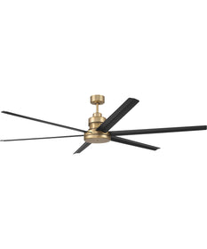 Mondo 72" Ceiling Fan (Blades Included) Satin Brass/Flat Black