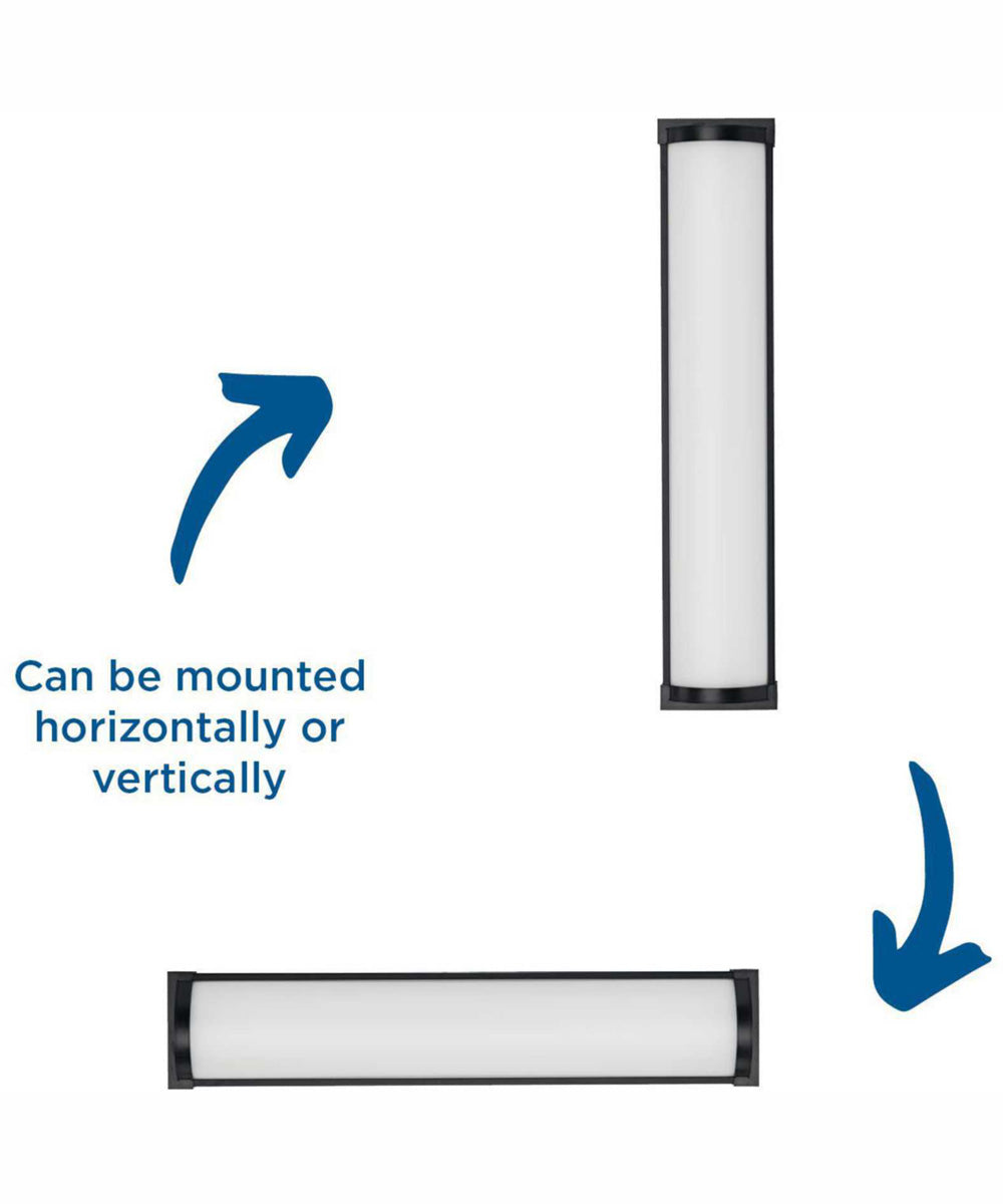 Barril 24 in. Medium Modern Integrated LED Linear Vanity Light Matte Black