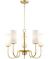 Town & Country 5-Light Chandelier Satin Brass
