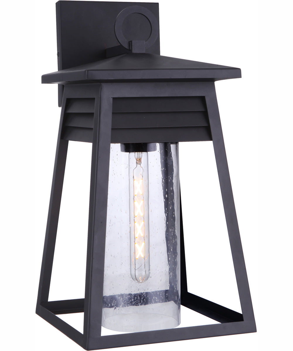 Becca 1-Light Outdoor Wall Lantern Matte Black