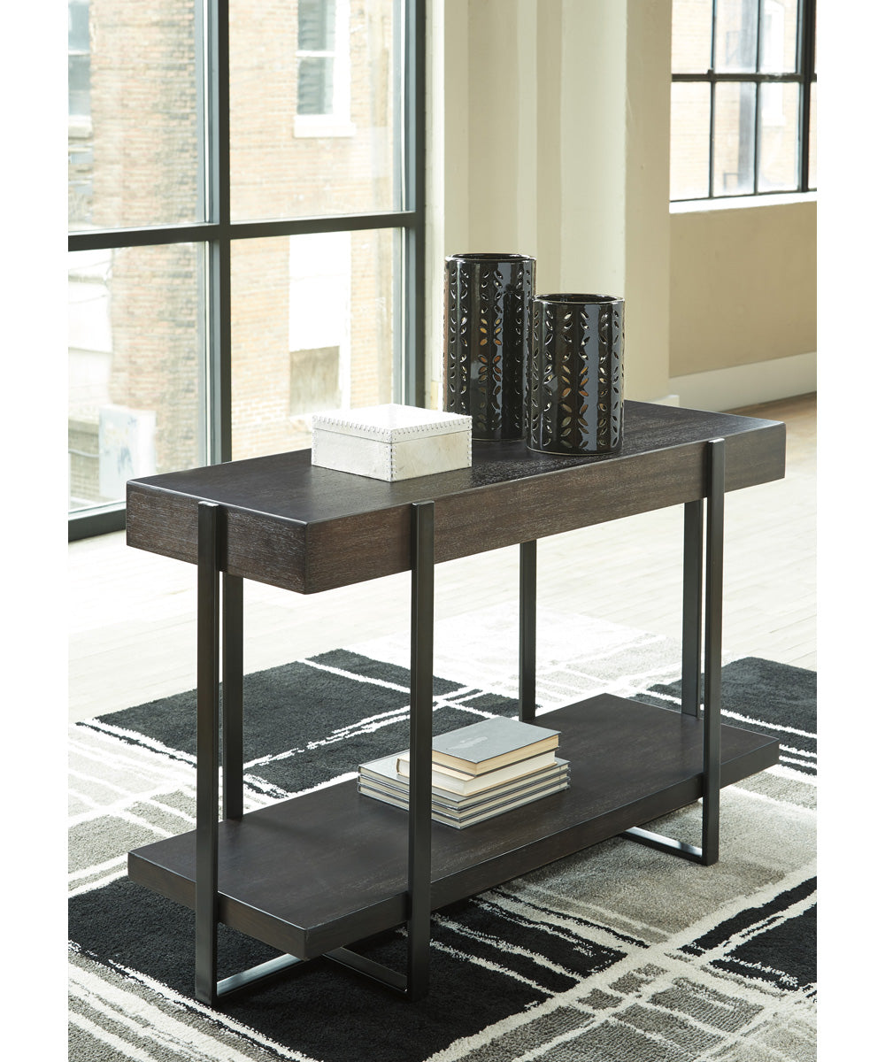 30"H Drewing Sofa Table Light Brown