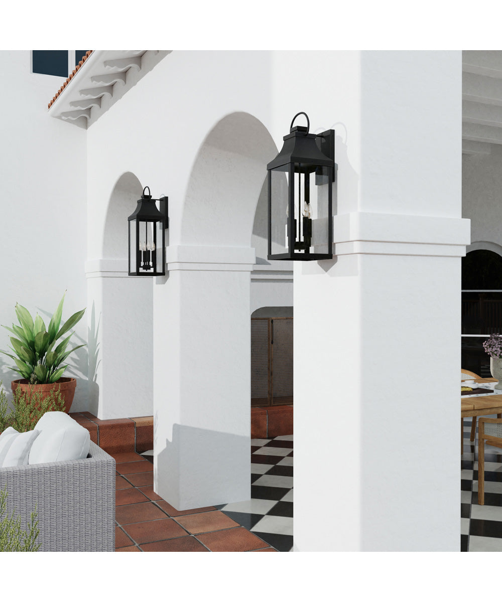 Bradford 4-Light Outdoor Wall-Lantern Rain or Shine - Black