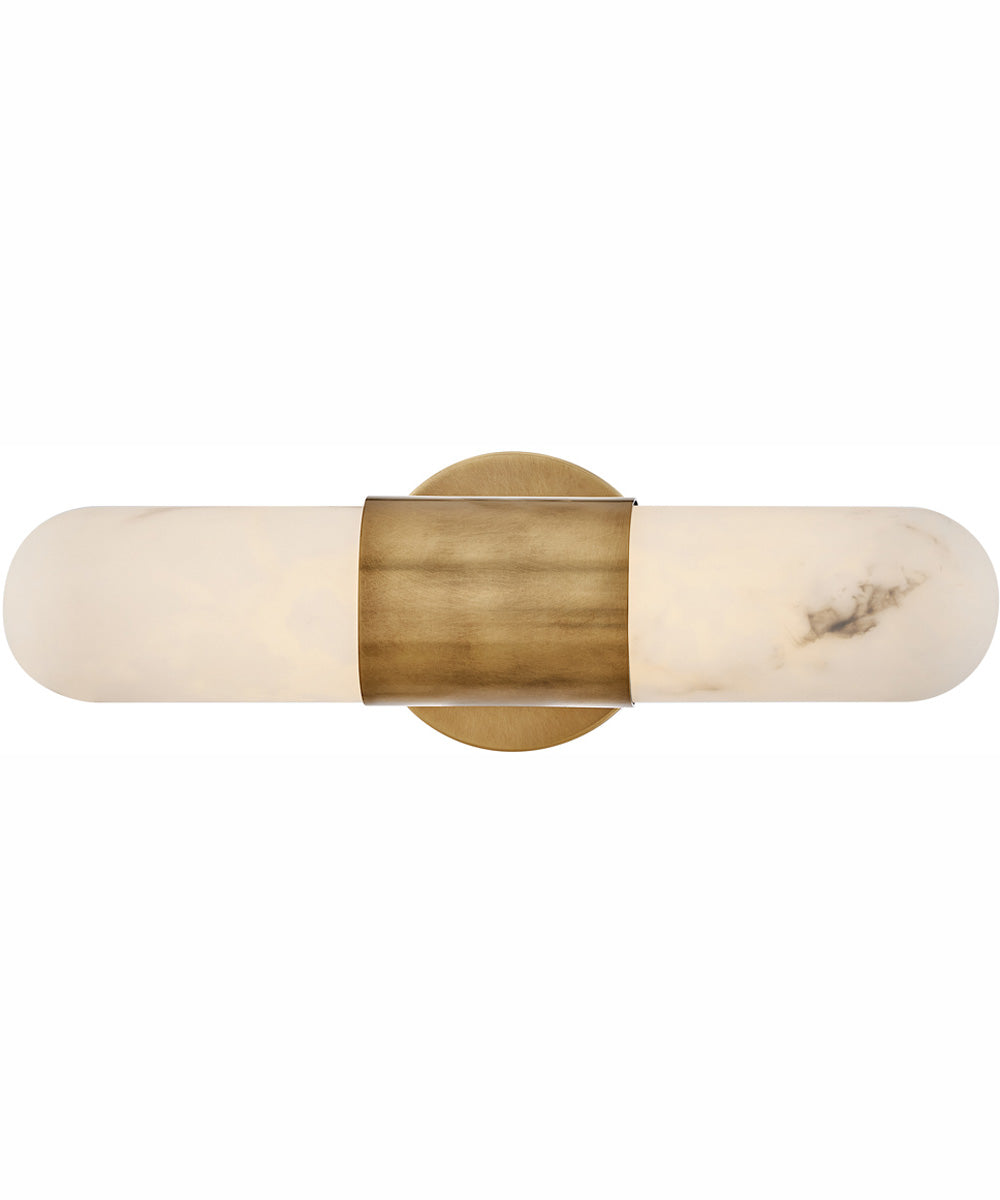 Ibiza LED-Light Small LED Vanity in Heritage Brass