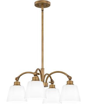 Quoizel Pendant 4-light Pendant Weathered Brass