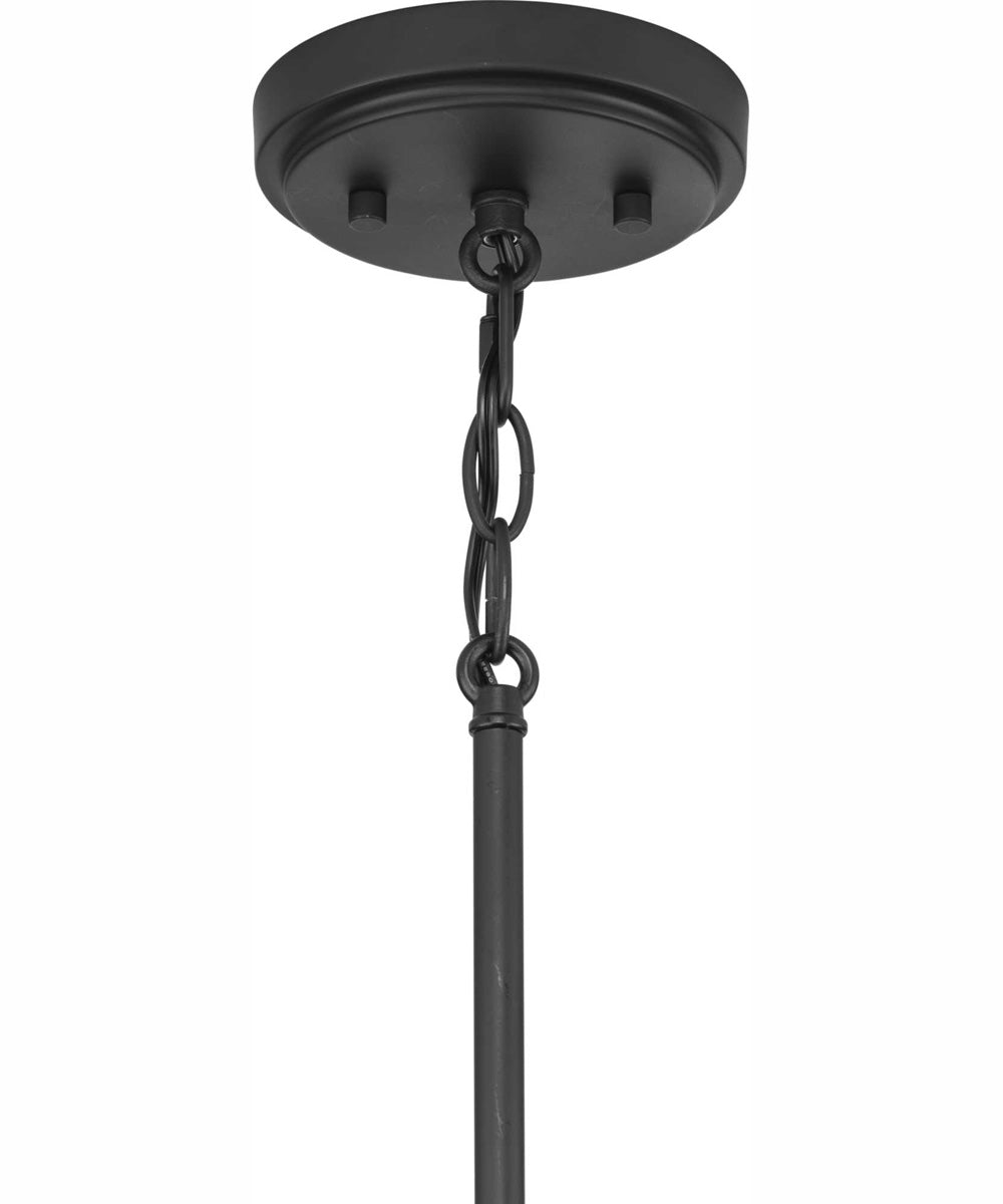 Burgess 4-Light Modern Farmhouse Chandelier Matte Black