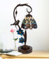 Bird On Vine Dragonfly Tiffany Table Lamp
