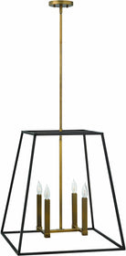 22"W Fulton 4-Light Chandelier Bronze