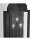 Monroe 3-Light Wall Mount Rain or Shine Black