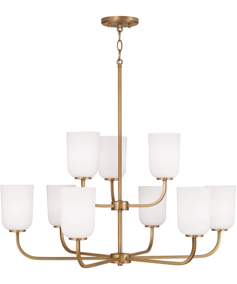 Lawson 9-Light Chandelier Aged Brass