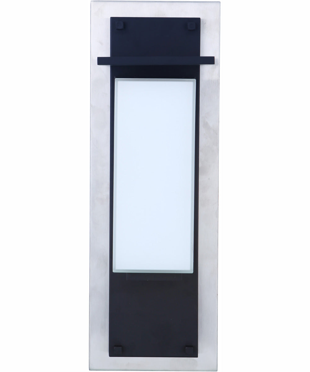 Heights 1-Light Outdoor Wall Lantern Stainless Steel / Midnight
